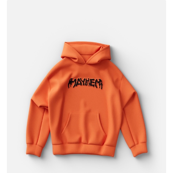Lady Gaga Mayhem orange hoodie Size M (new in packaging) - Picture 1 of 3